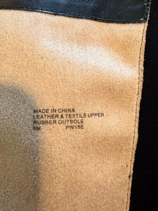 MICHAEL Michael Kors Black Leather Over-the-Knee Boots with Gold Logo Accent - Picture 5 of 6